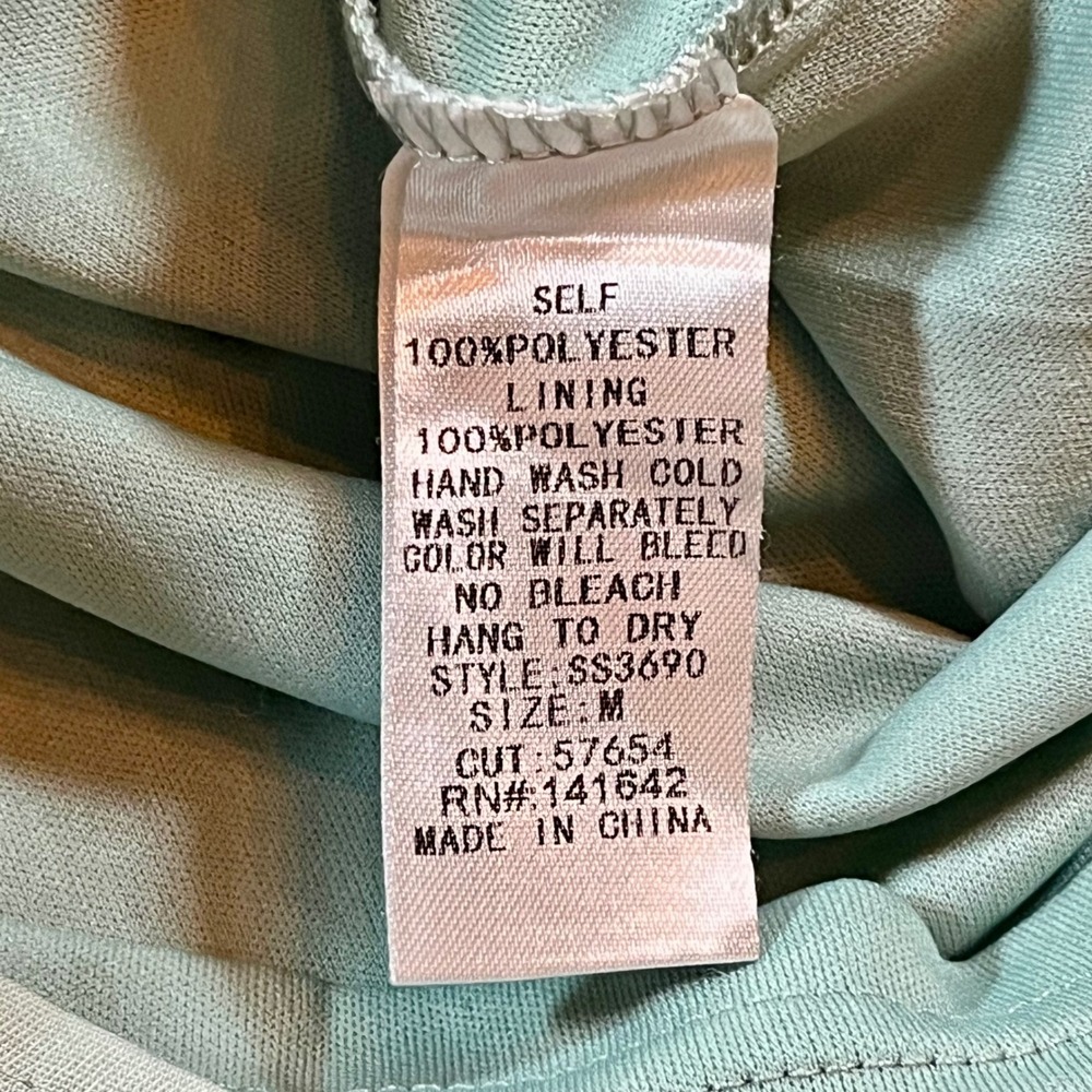 She + Sky Romper Womens Medium Sage Green Tie Front Preppy Romantic Boho Shorts - Picture 9 of 11